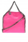Stella pebble-texture leather satchel