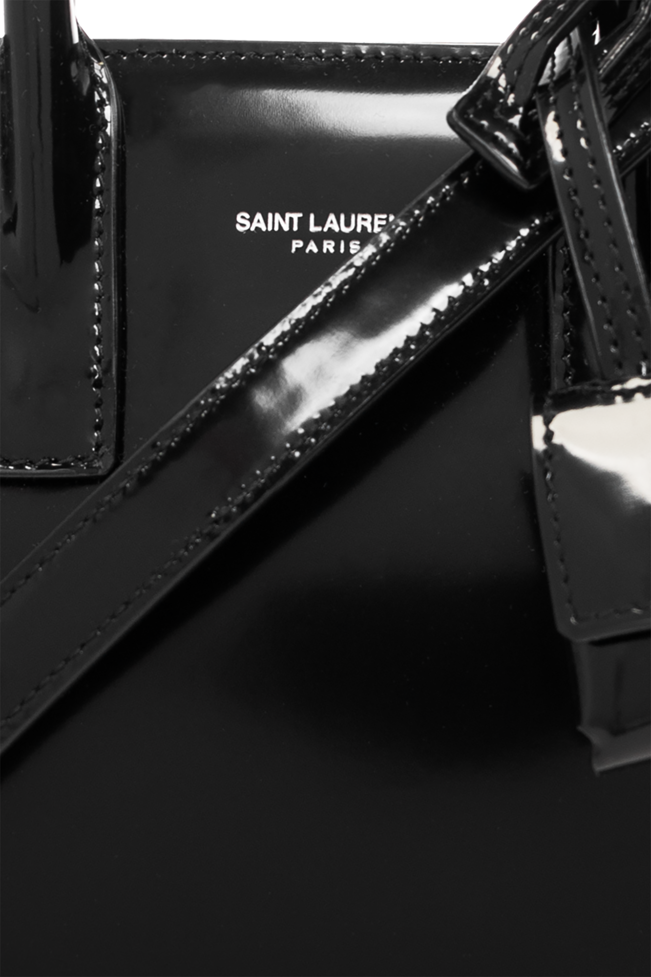 Saint Laurent Sac de Jour Nano Shiny Leather Satchel Bag