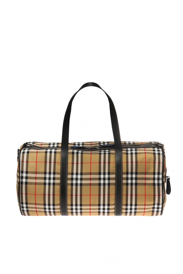 Burberry Kennedy Vintage Check Duffle Bag for Men