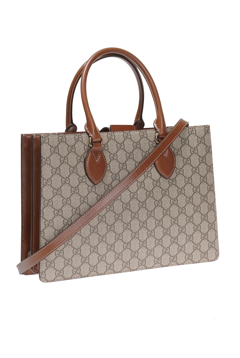 gg supreme canvas shoulder bag