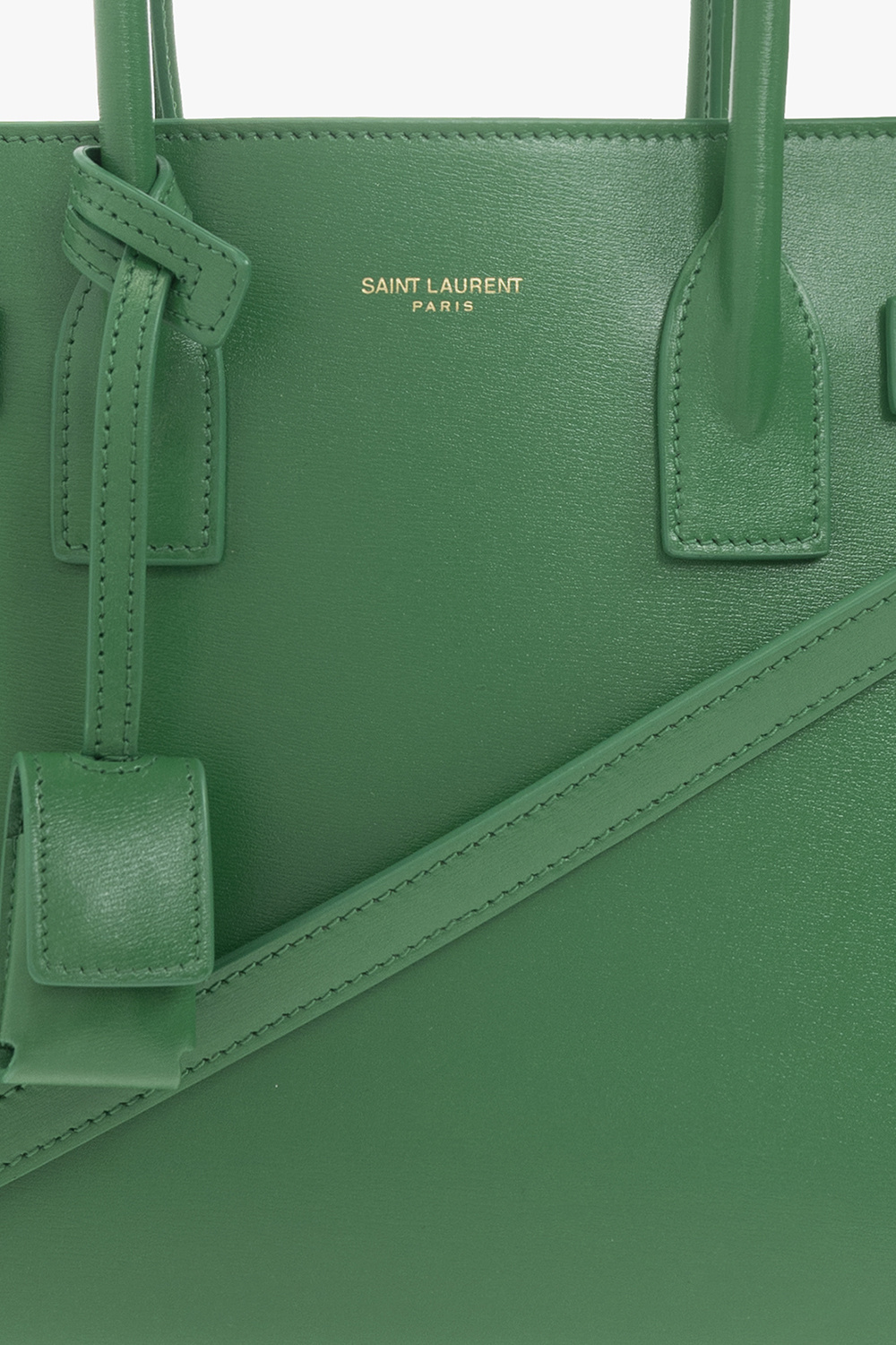 Green Sac de Jour Baby leather handbag, Saint Laurent
