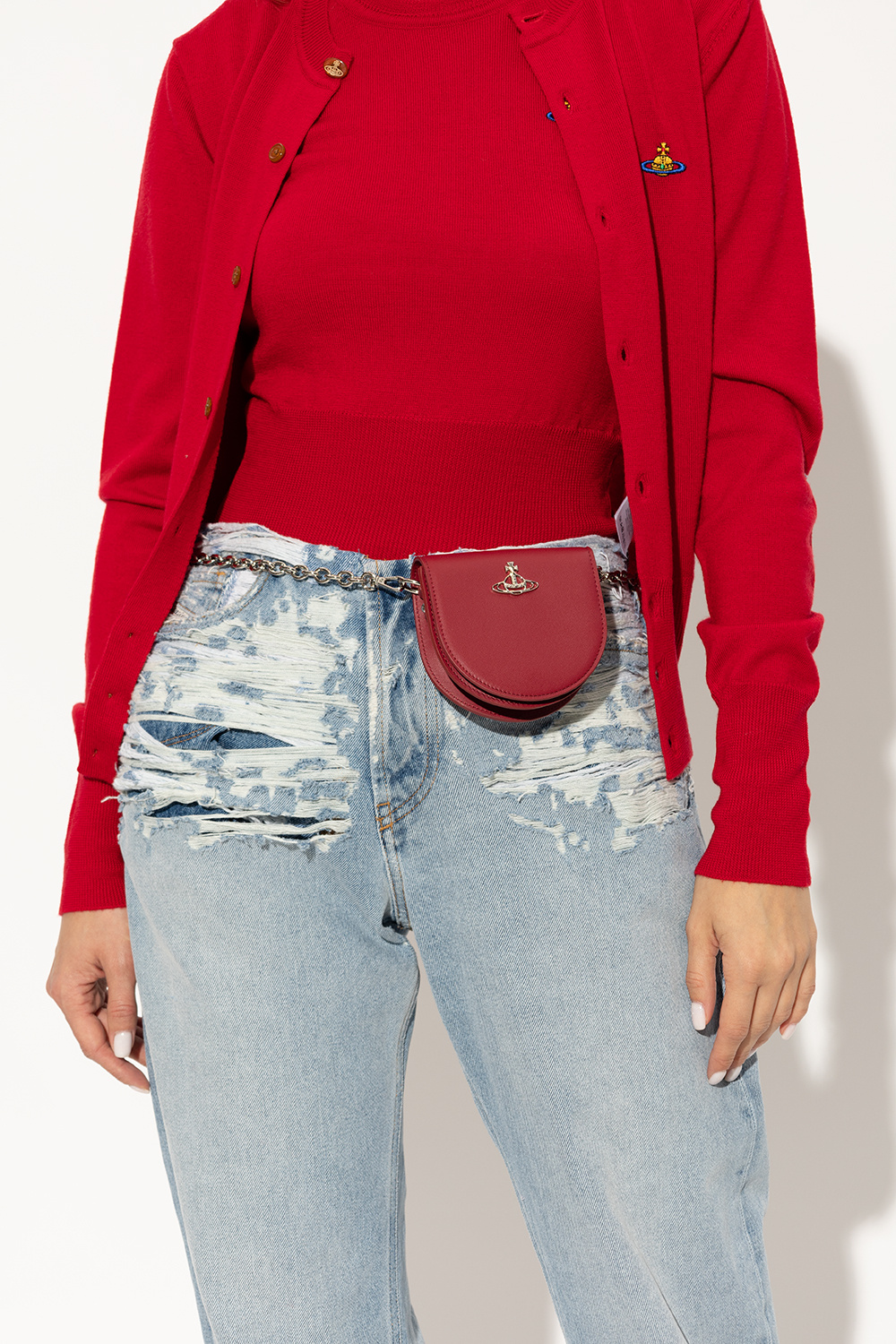Vivienne Westwood ‘Nano Saddle’ shoulder double-zip bag