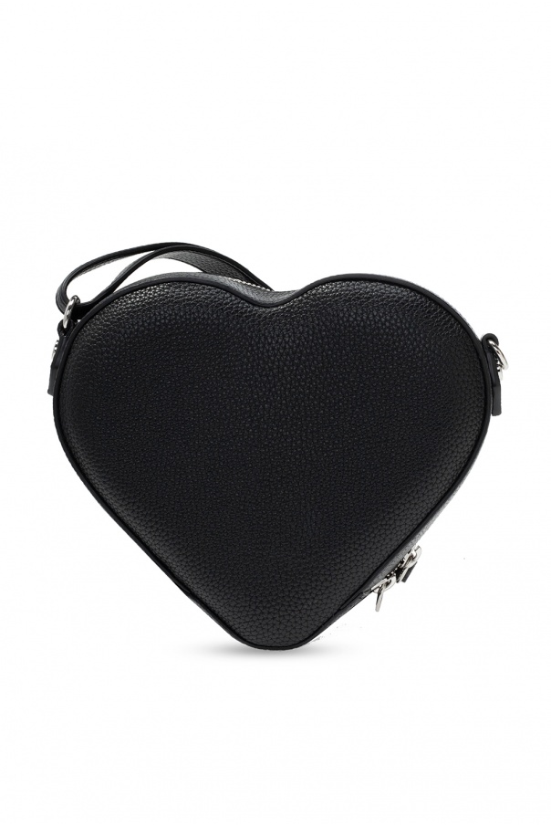Vivienne Westwood Black Louise Heart Bag In N403 Black