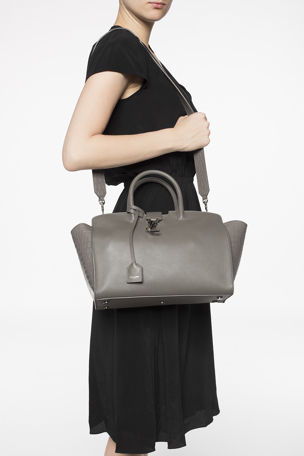 Saint Laurent ''Baby Monogram Downtown Cabas' shoulder bag, Women's Bags