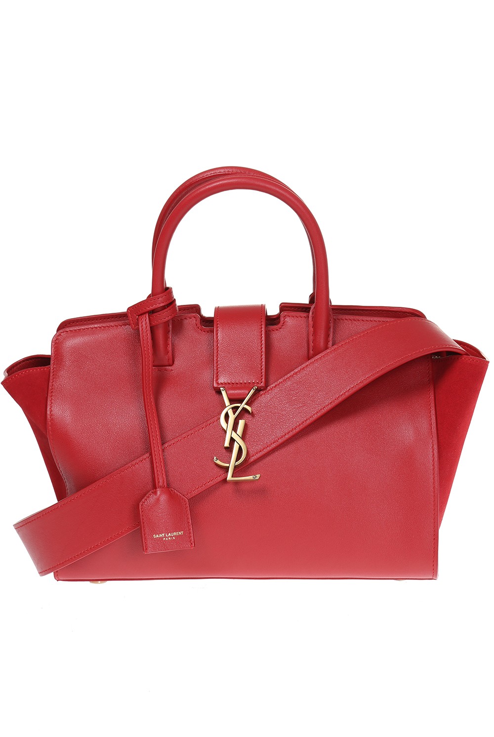 YSL Monogram Baby Downtown Cabas Burgundy [Consignment]