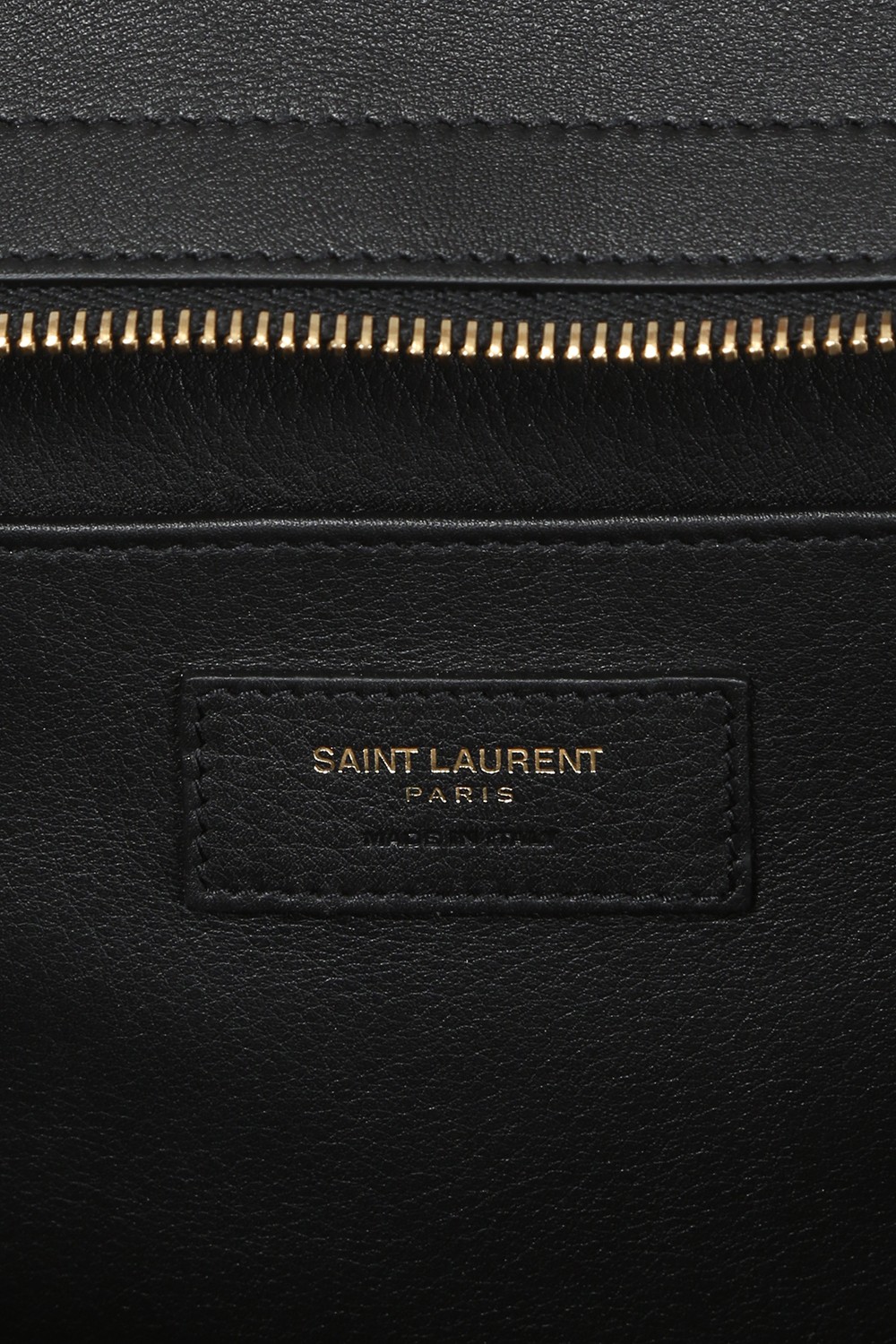 Saint Laurent Downtown Baby Cabas In Leather And Suede in Black