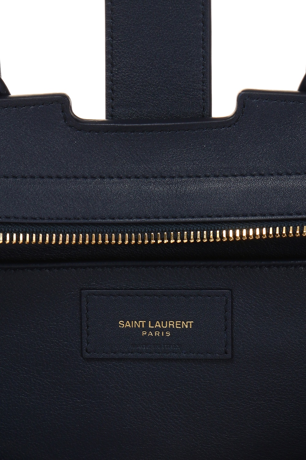 Saint Laurent Blue Leather Baby Monogram Cabas Tote Saint Laurent Paris