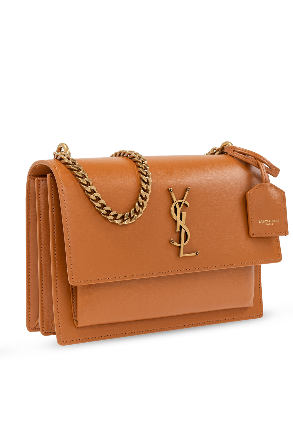Yves Saint Laurent Monogram Sunset Leather Shoulder Bag