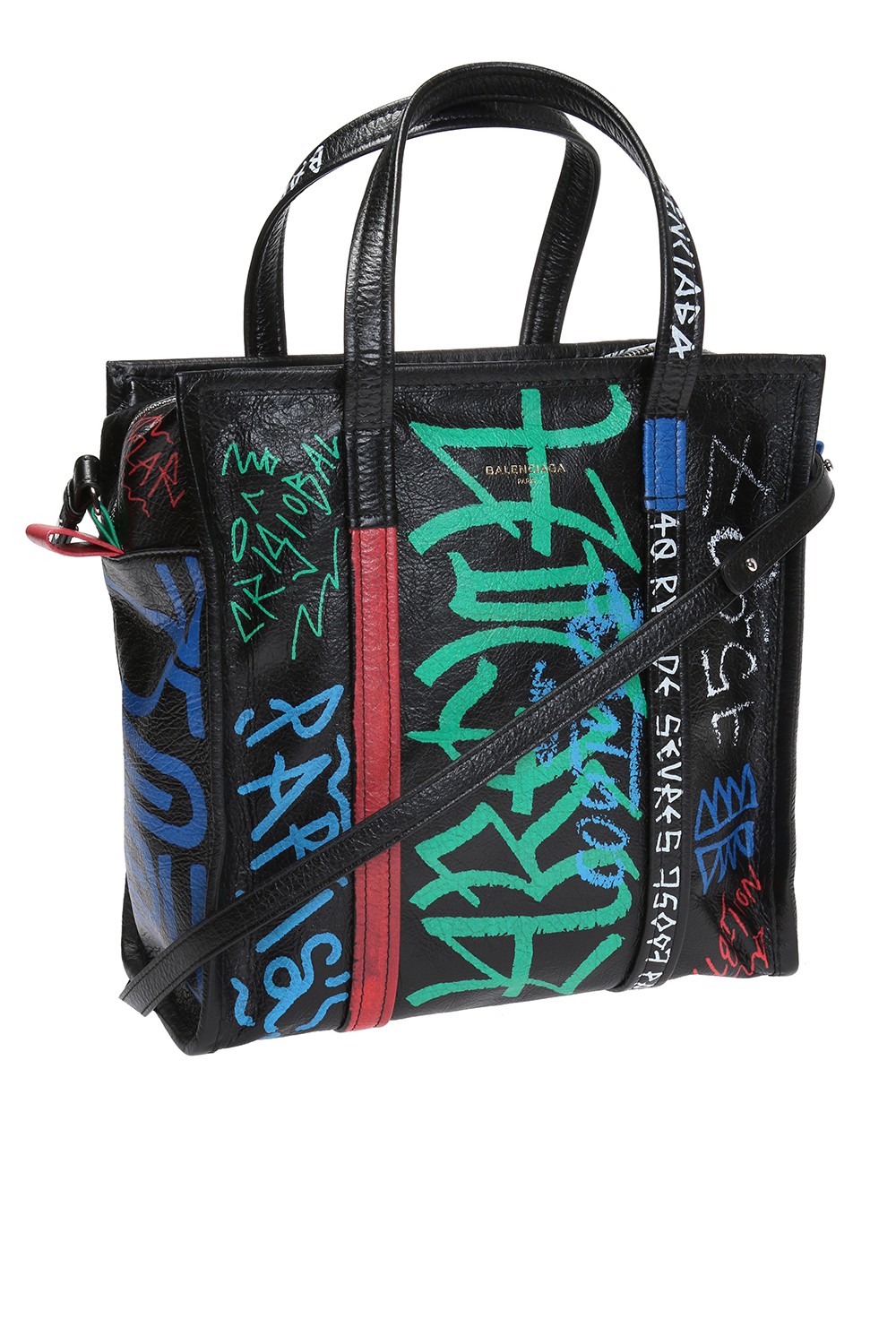 SASOM  Balenciaga Bazar Shopper XXS Graffiti Shoulder Bag