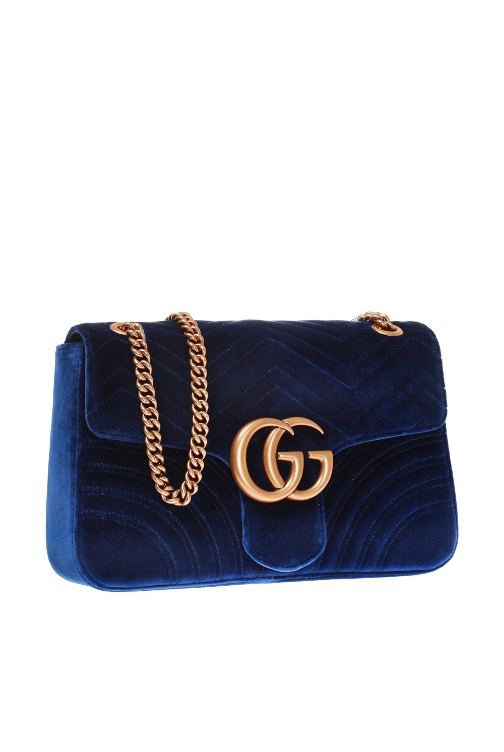 gucci navy velvet bag