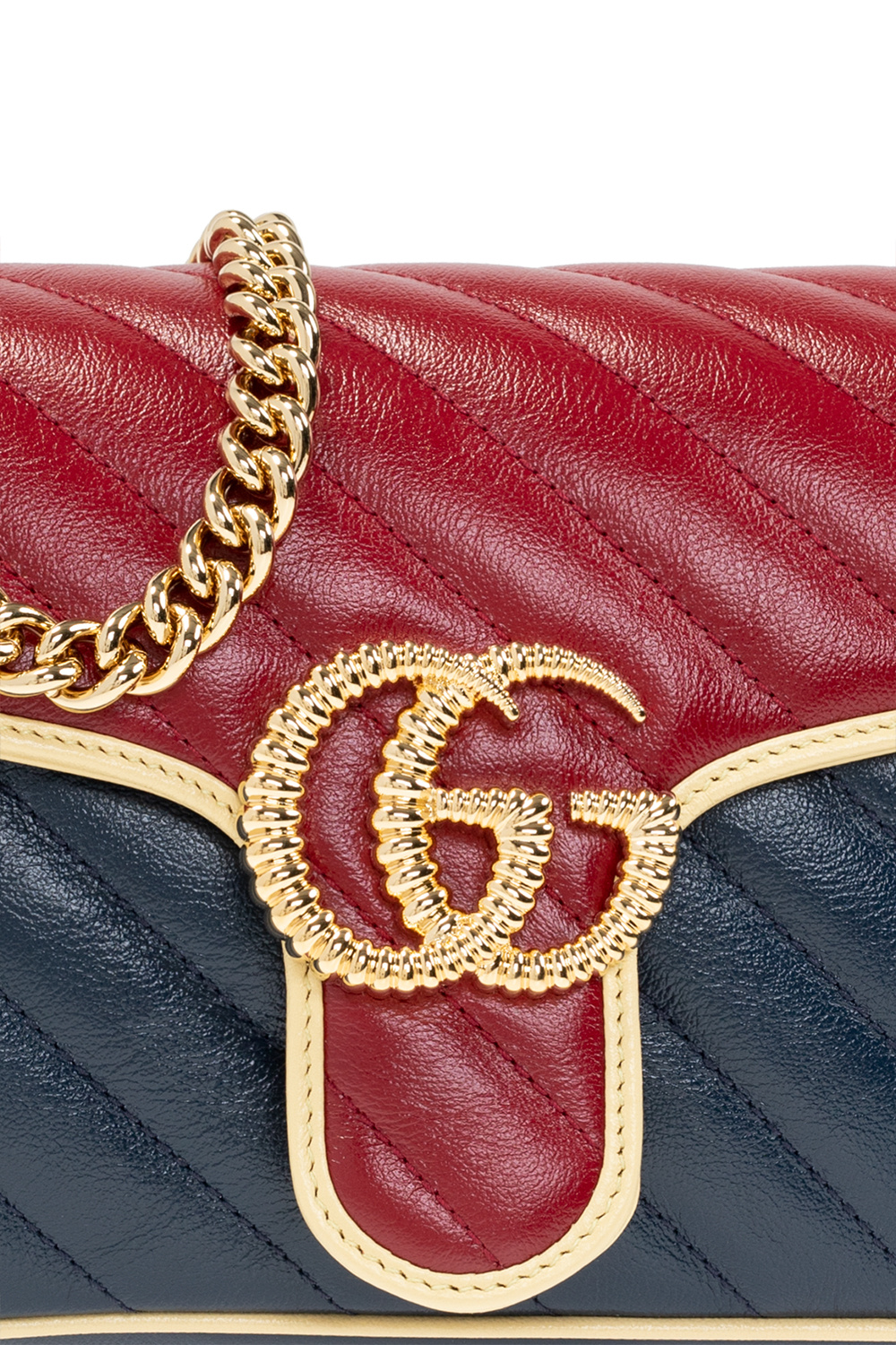 gucci Brown ‘GG Marmont’ shoulder bag