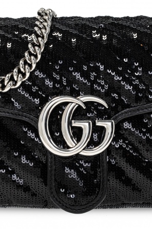 gucci Patent ‘GG Marmont’ shoulder bag