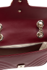 Gucci BURGUNDY Quilted shoulder bag 'GG Marmont Mini'