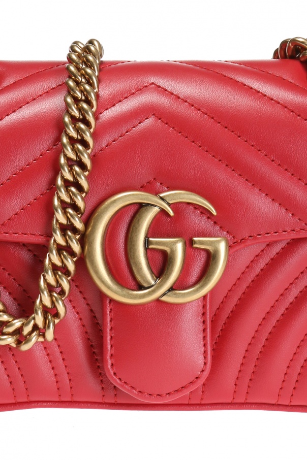 Red 'GG Marmont' quilted shoulder bag Gucci - Vitkac Canada
