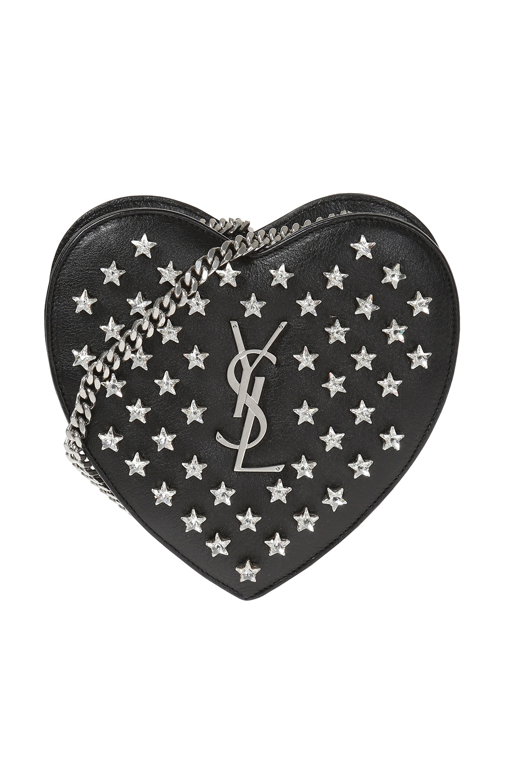 Black 'Love Heart' fringe shoulder bag Saint Laurent - Vitkac TW