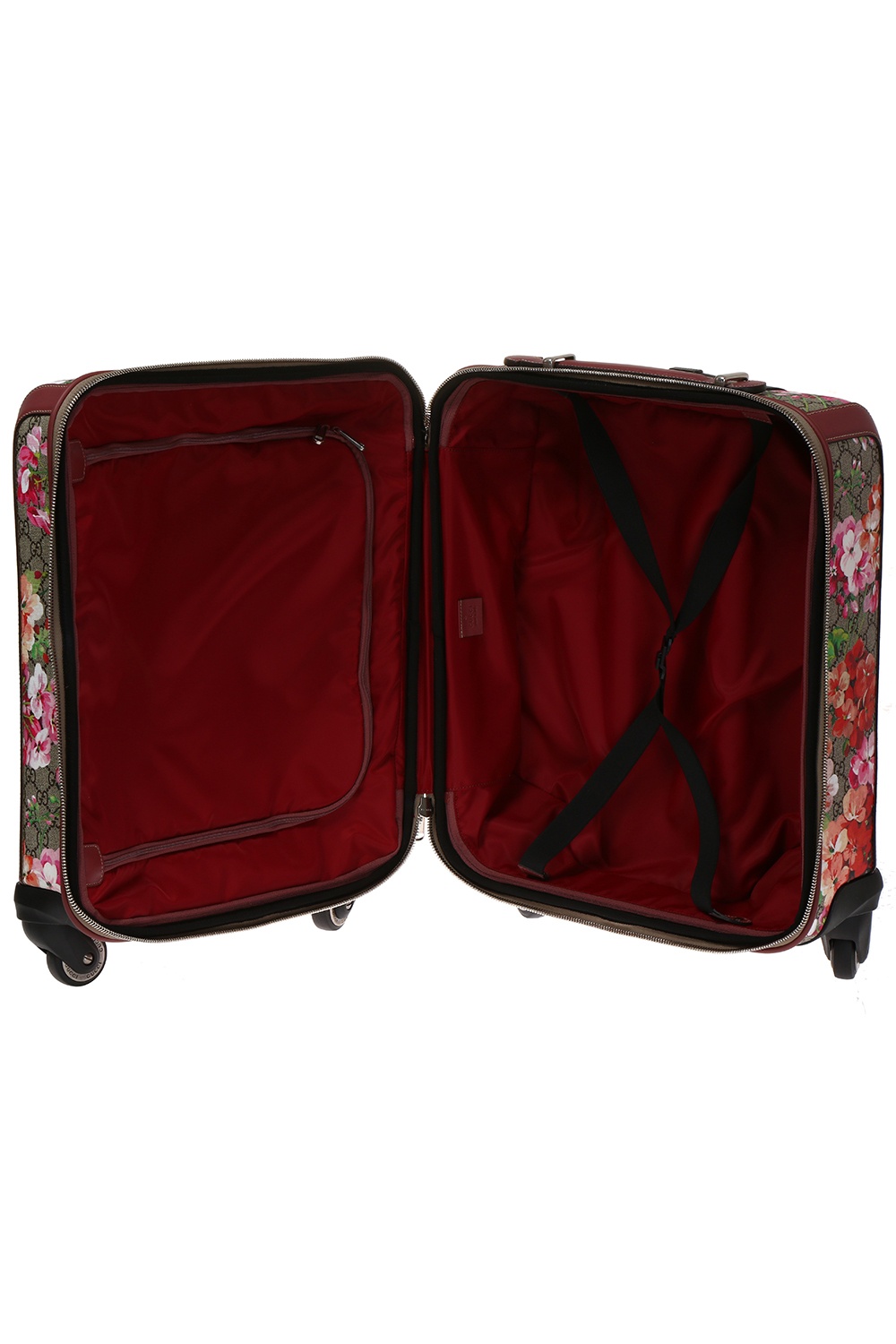 patterned suitcase