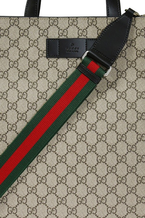 Gucci Belt Bag Soft GG Supreme Web Strap Black Red in Leather with  Silver-tone - US