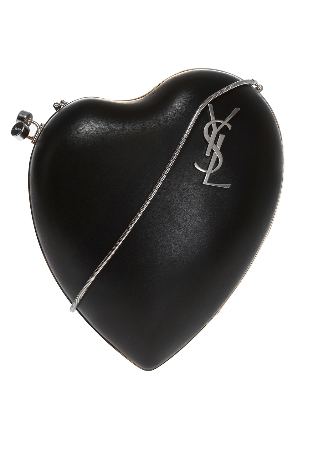 Saint Laurent Red Patent Leather Love Box Heart (466212)
