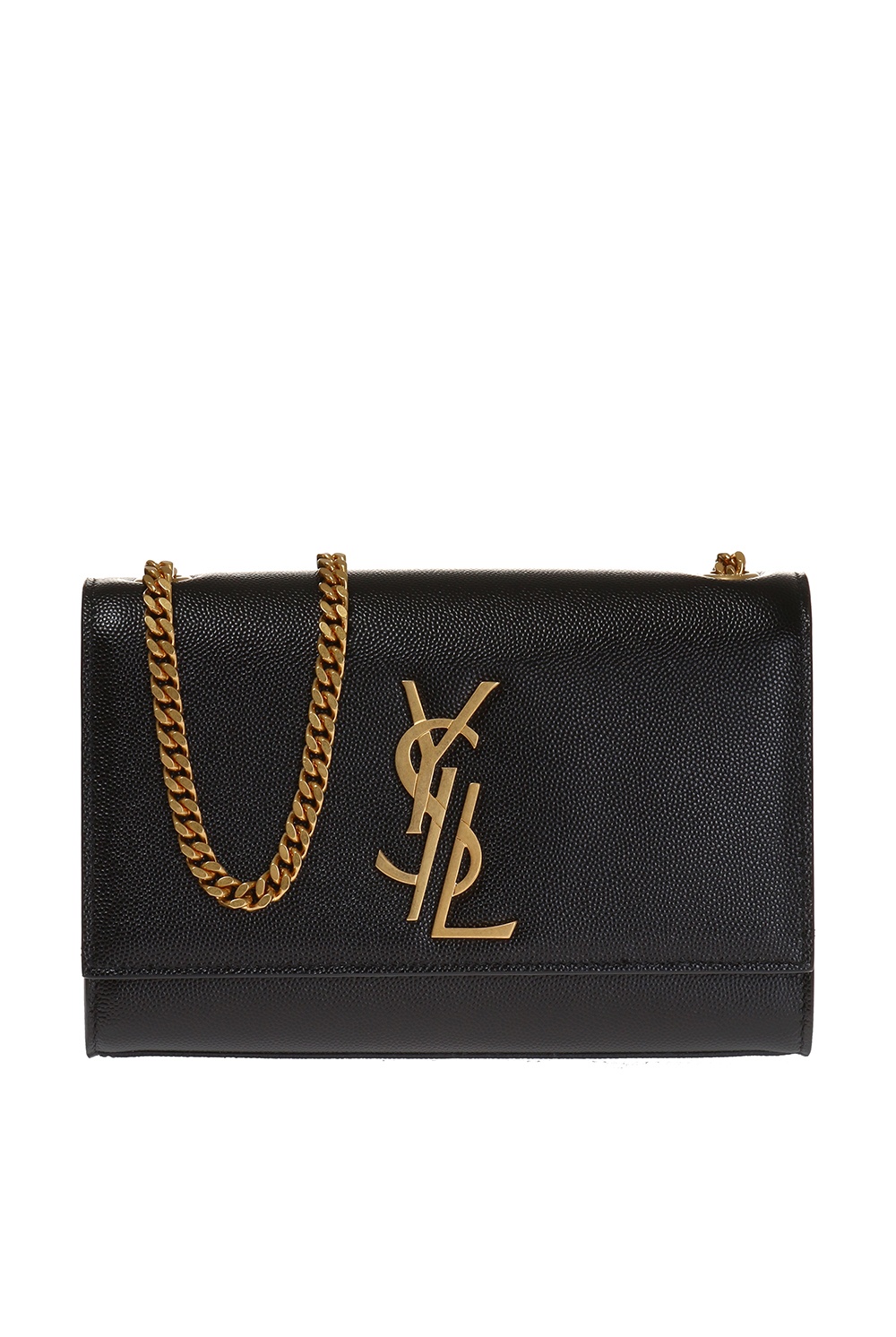 Saint Laurent Monogram Kate Small Chain Shoulder Bag Black & Gold Hardware