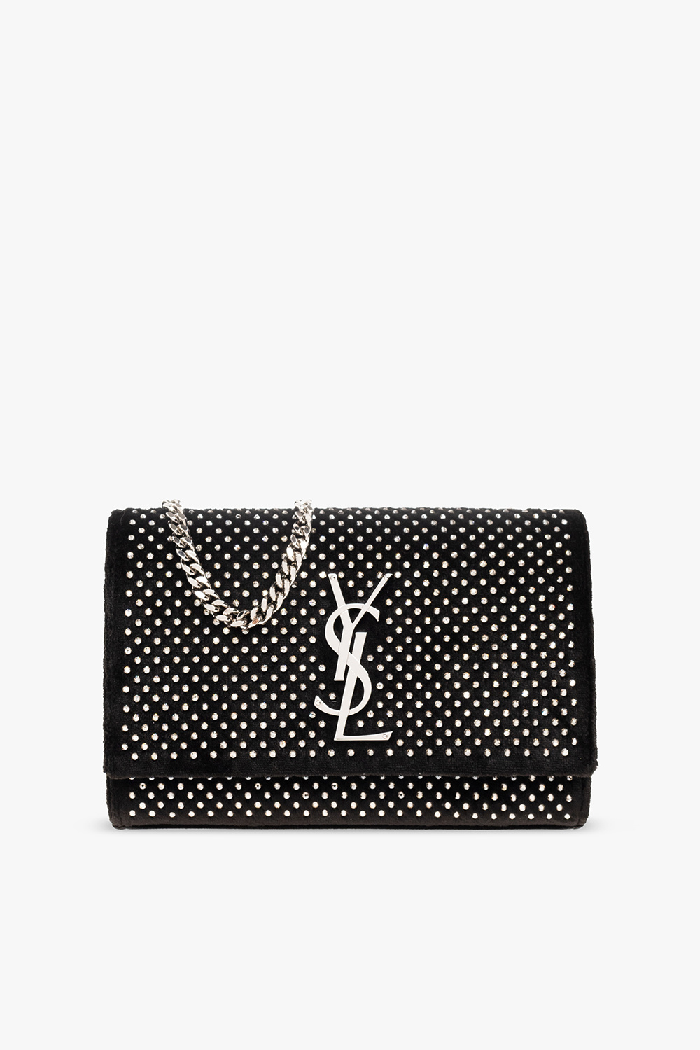 Saint Laurent ‘Kate Small’ velour shoulder bag