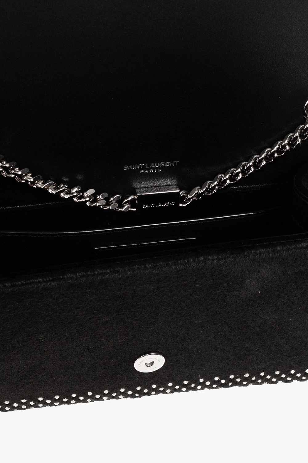 Saint Laurent ‘Kate Small’ velour shoulder bag