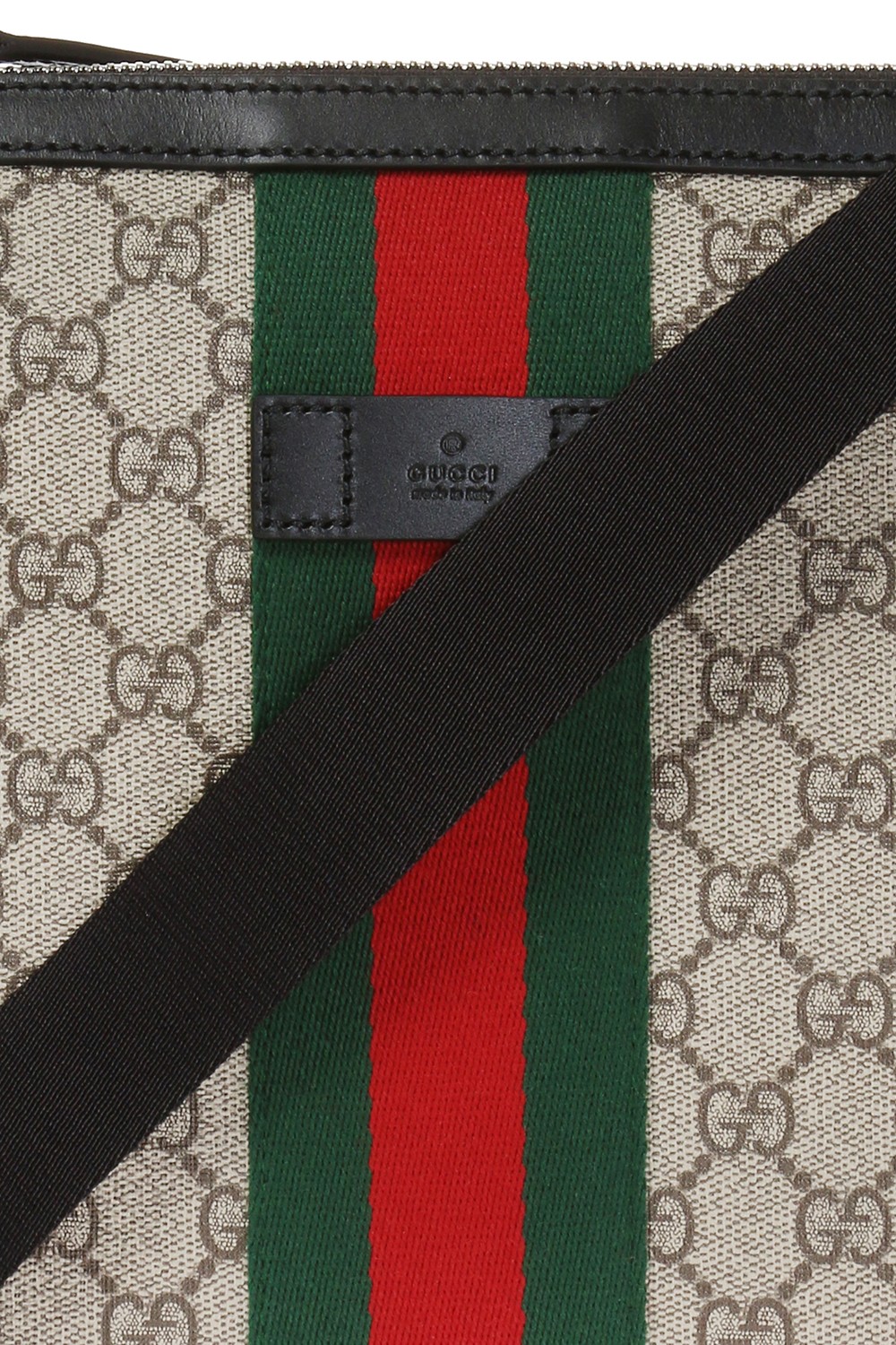 Gucci Web GG Supreme Flat Messenger Bag - Farfetch