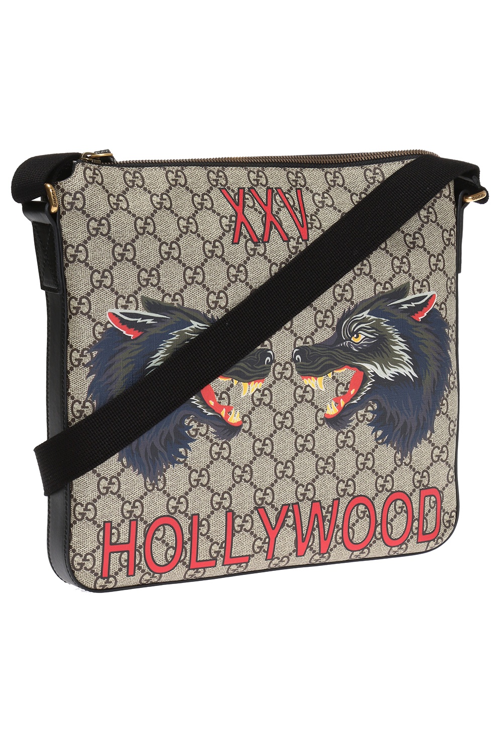 Gucci Grey/Black GG Supreme Canvas and Leather Wolf Card Holder Gucci | The  Luxury Closet
