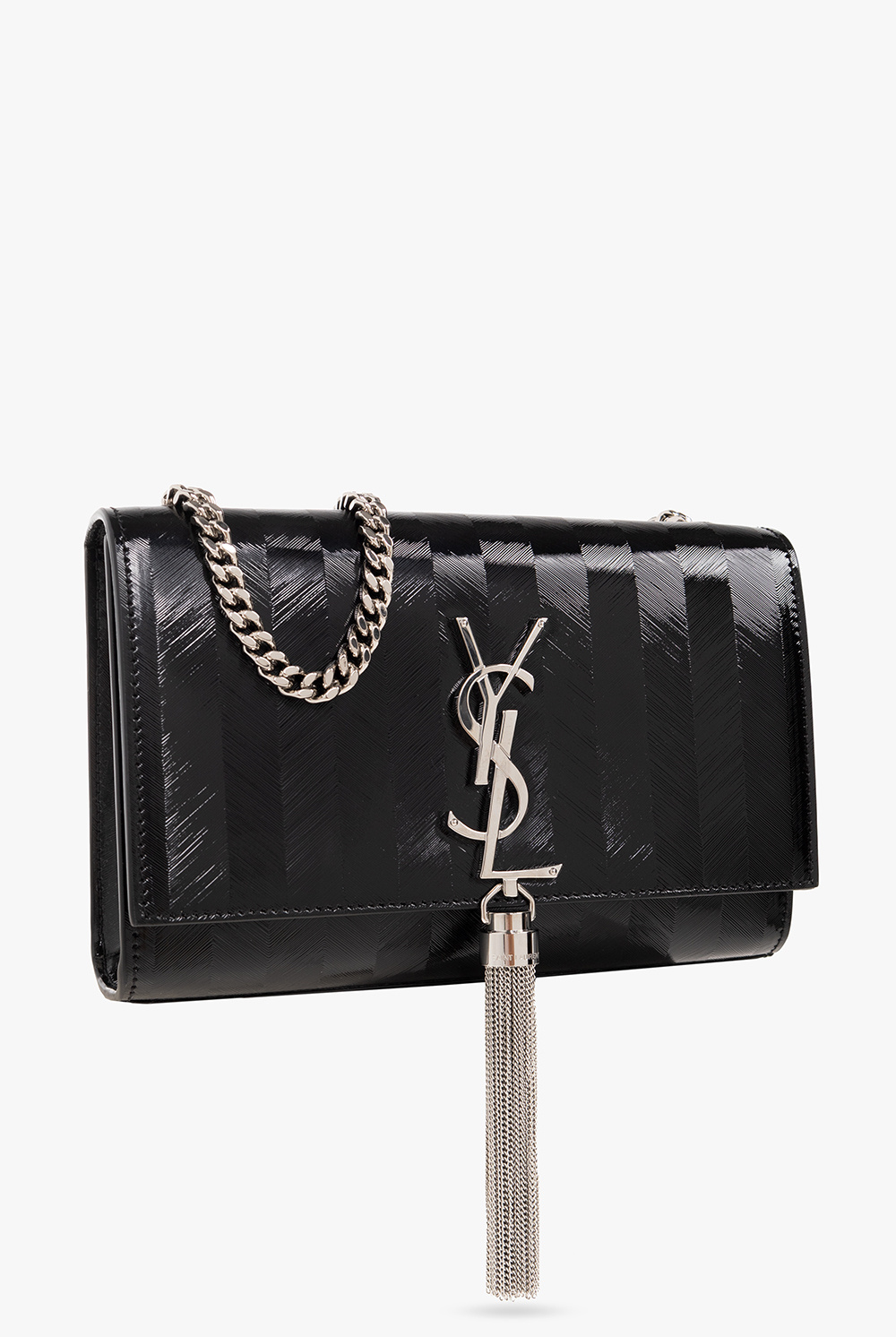 Saint Laurent Womens Black Kate Small Leather Shoulder Bag