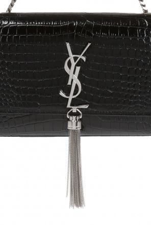 Saint Laurent 'Saint Laurent Leather Bracelet With Logoed Buckle