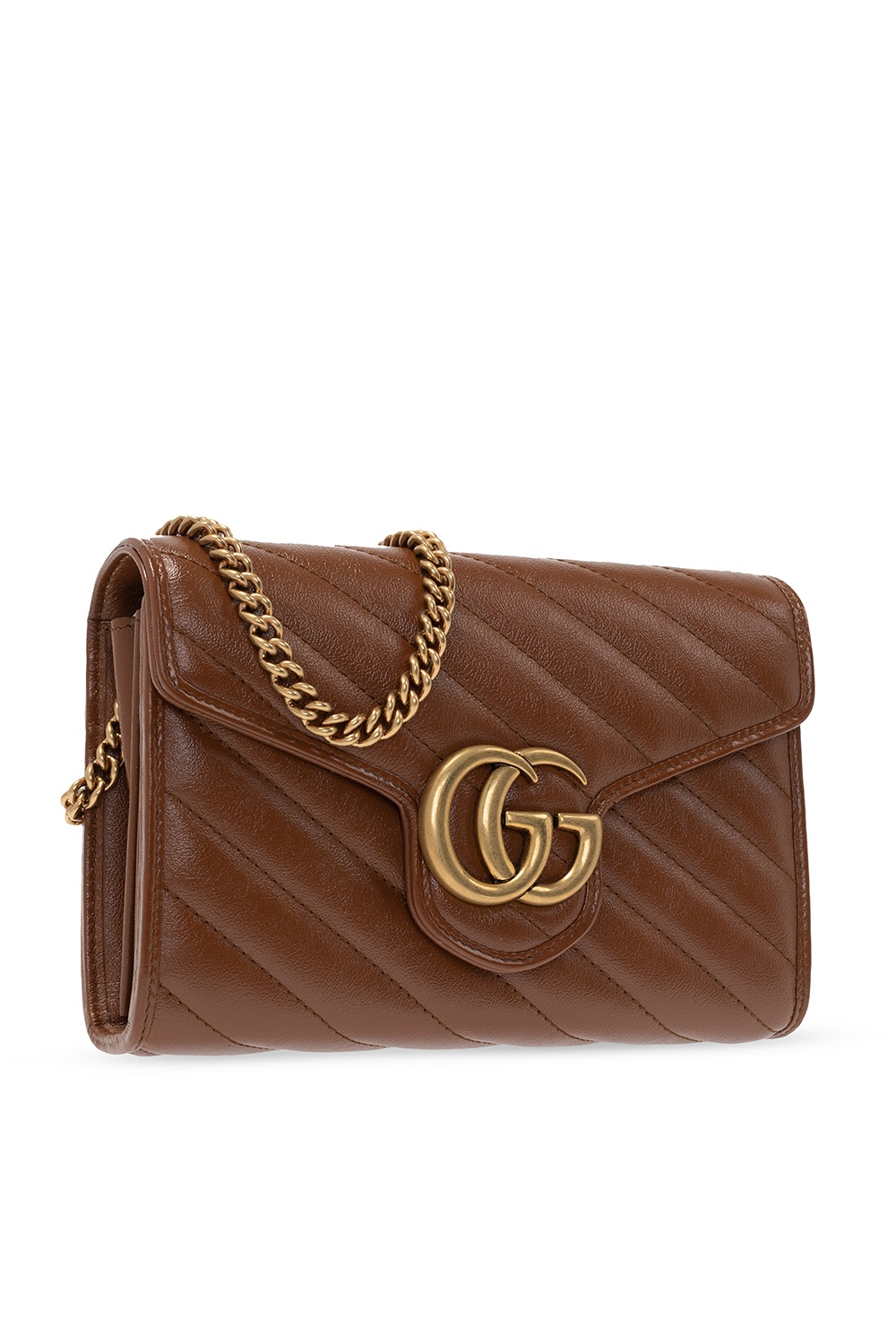 WMNS) GUCCI Marmont Series Single Shoulder Bag mini White 474575