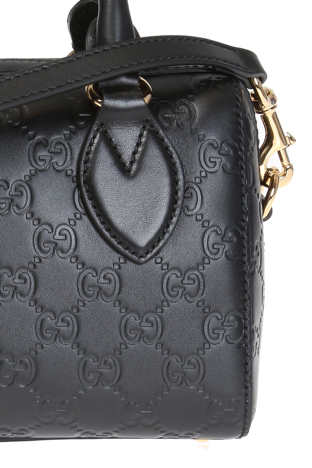 gucci embossed shoulder bag