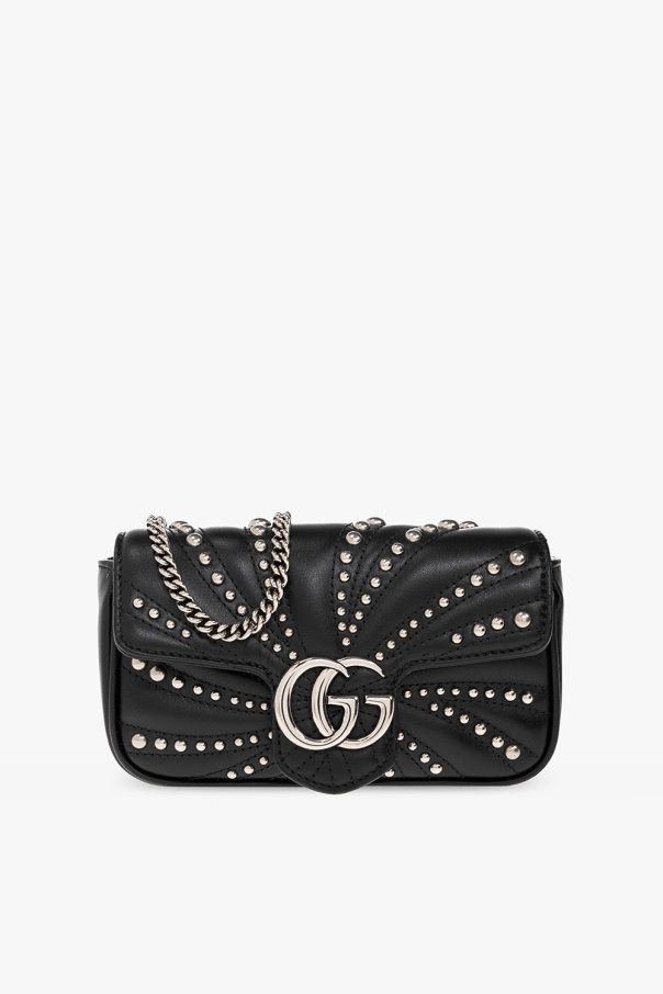 Gucci denim ‘GG Marmont Super Mini’ shoulder bag