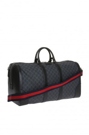 gucci stripe Holdall bag with logo