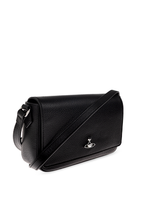 Vivienne Westwood Vivienne Westwood Black Leather Crossbody Bag
