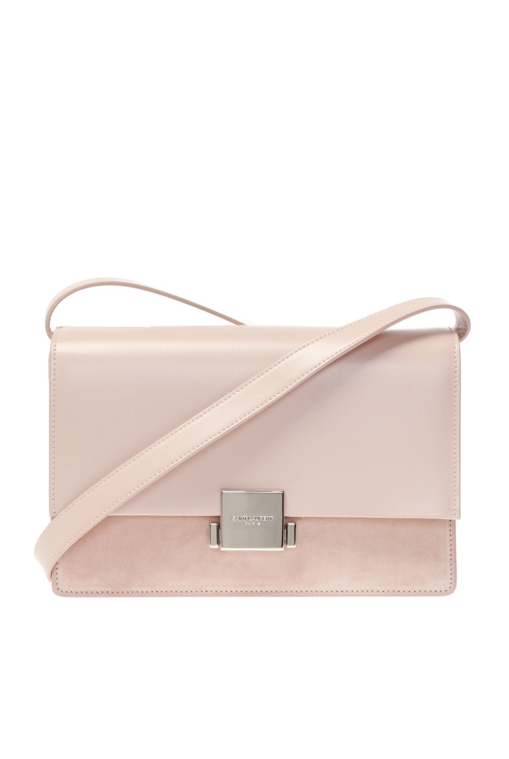 Pink Envelope medium suede shoulder bag, Saint Laurent