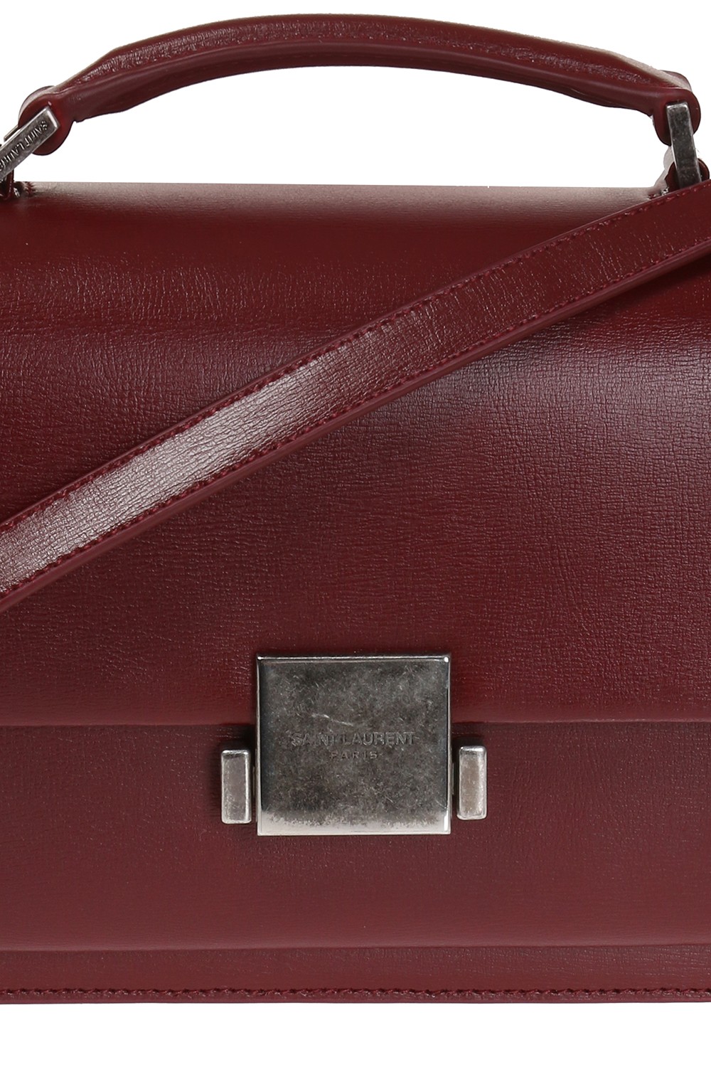 Saint Laurent Bellechasse Medium Leather And Suede Bag in Red