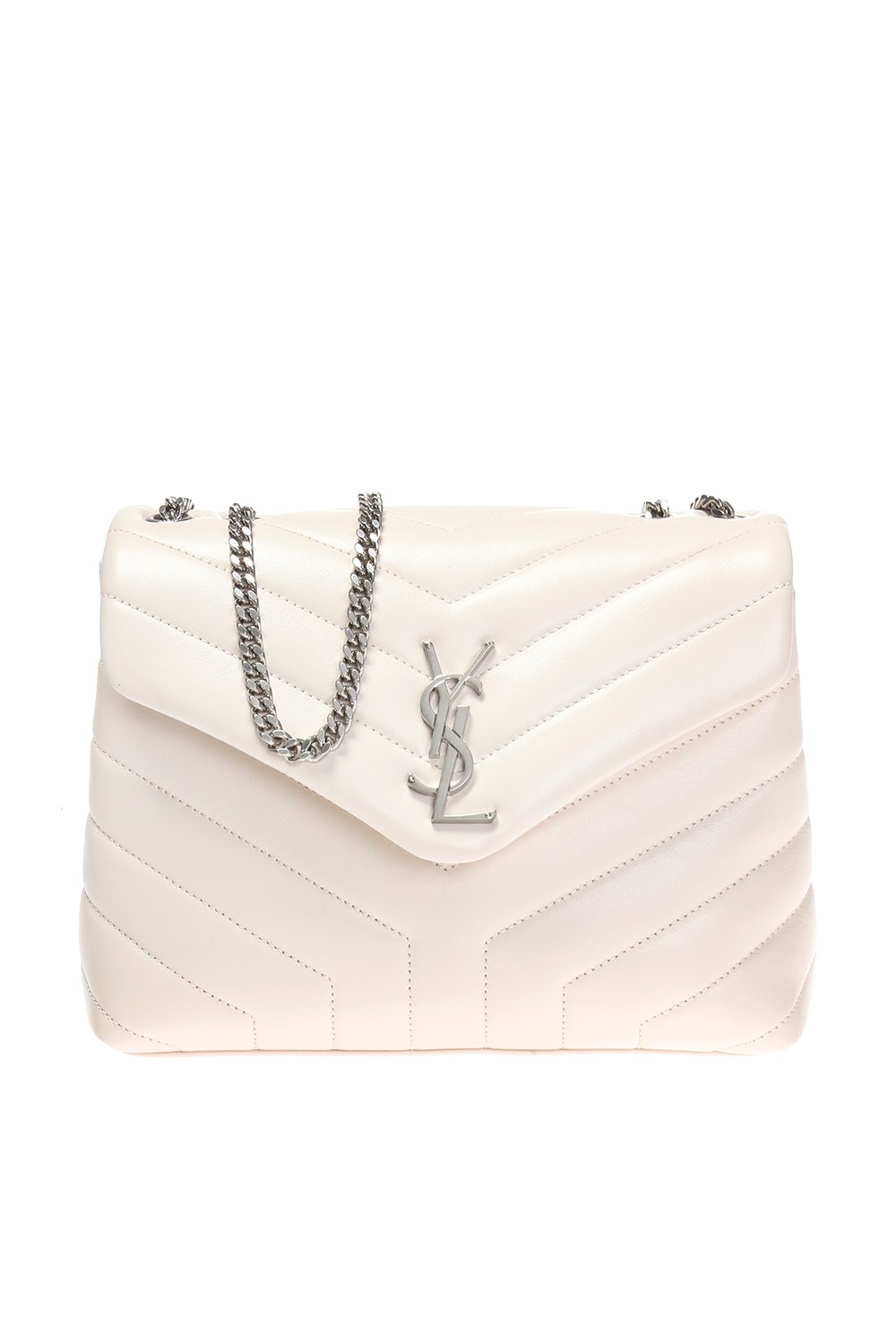 White 'Loulou' shoulder bag Saint Laurent - Vitkac France