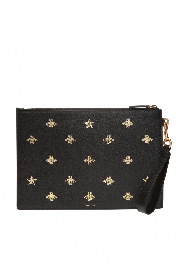 gucci bee clutch bag