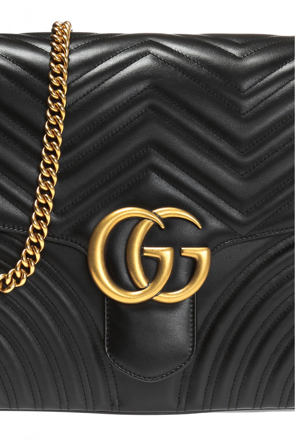 Gucci GG Marmont Large Matelasse Leather Shoulder Bag White 498090