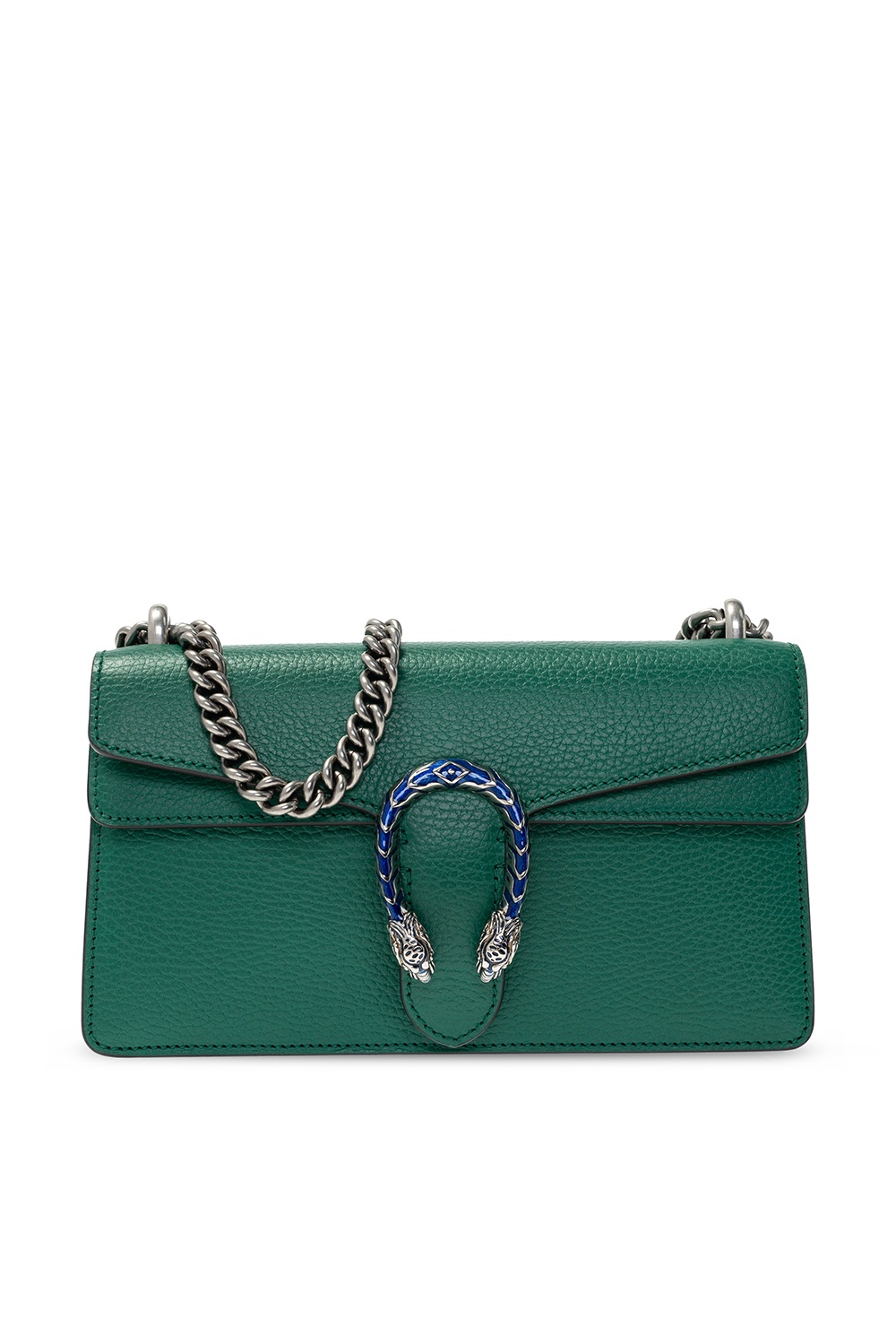 Gucci Dionysus Shoulder Bag Small Blue/Red Web Dark Green/Brown in  Wool/Leather with Palladium-tone - US