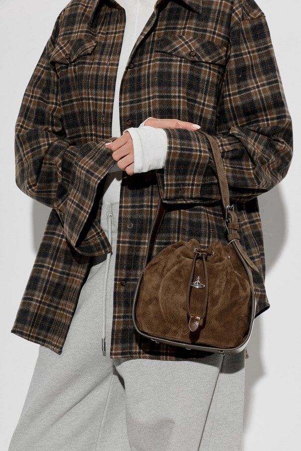 Vivienne Westwood Vivienne Westwood Stacey Suede Bucket Bag, Deep Brown