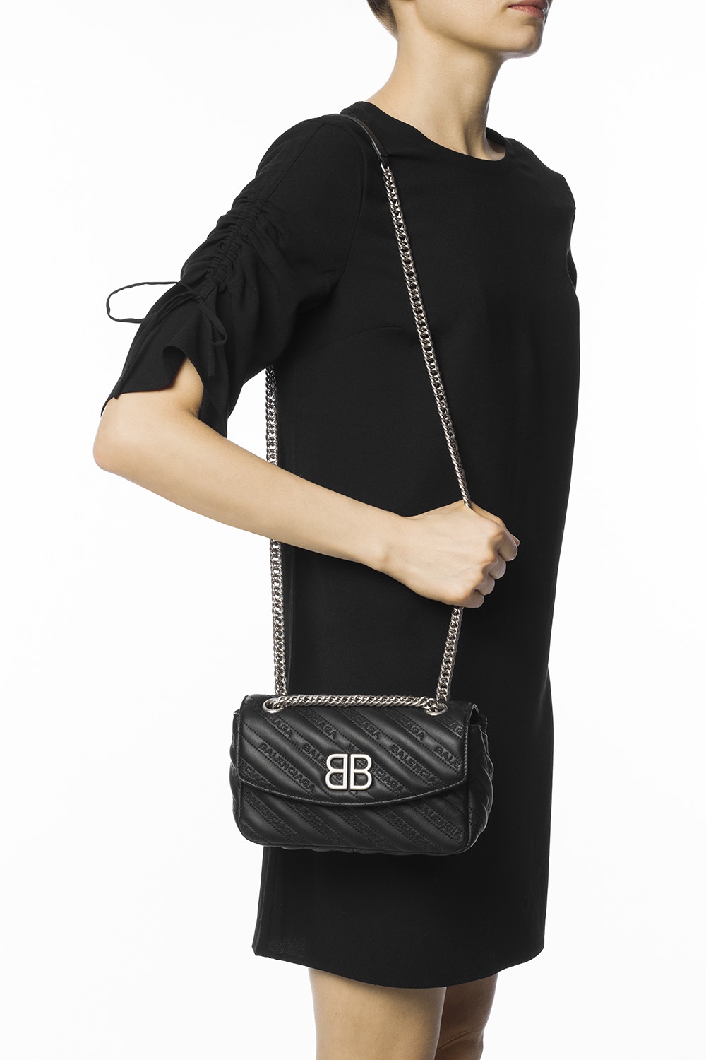 Balenciaga Embroidered Leather Bag