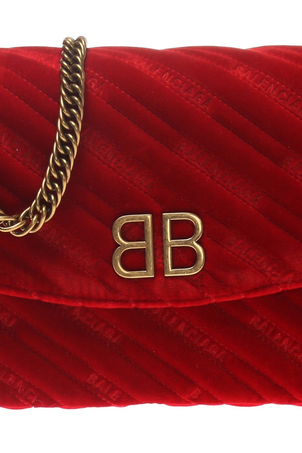 &#39;BB&#39; quilted shoulder bag with an embroidered logo Balenciaga - Vitkac US