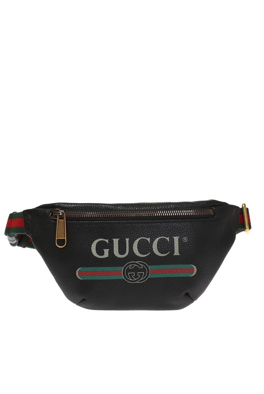 Gucci Web Belt Stripe Fanny Pack Black