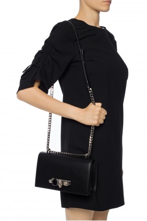 'jewelled satchel' shoulder bag with a logo, zdjęcie 2 'jewelled satchel' shoulder bag with a logo od Alexander McQueen