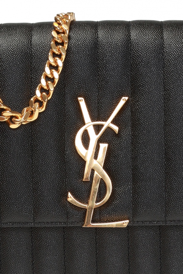 SAINT LAURENT MONOGRAMME BILL POUCH BLACK GOLD NEW SEASON PARLOUR