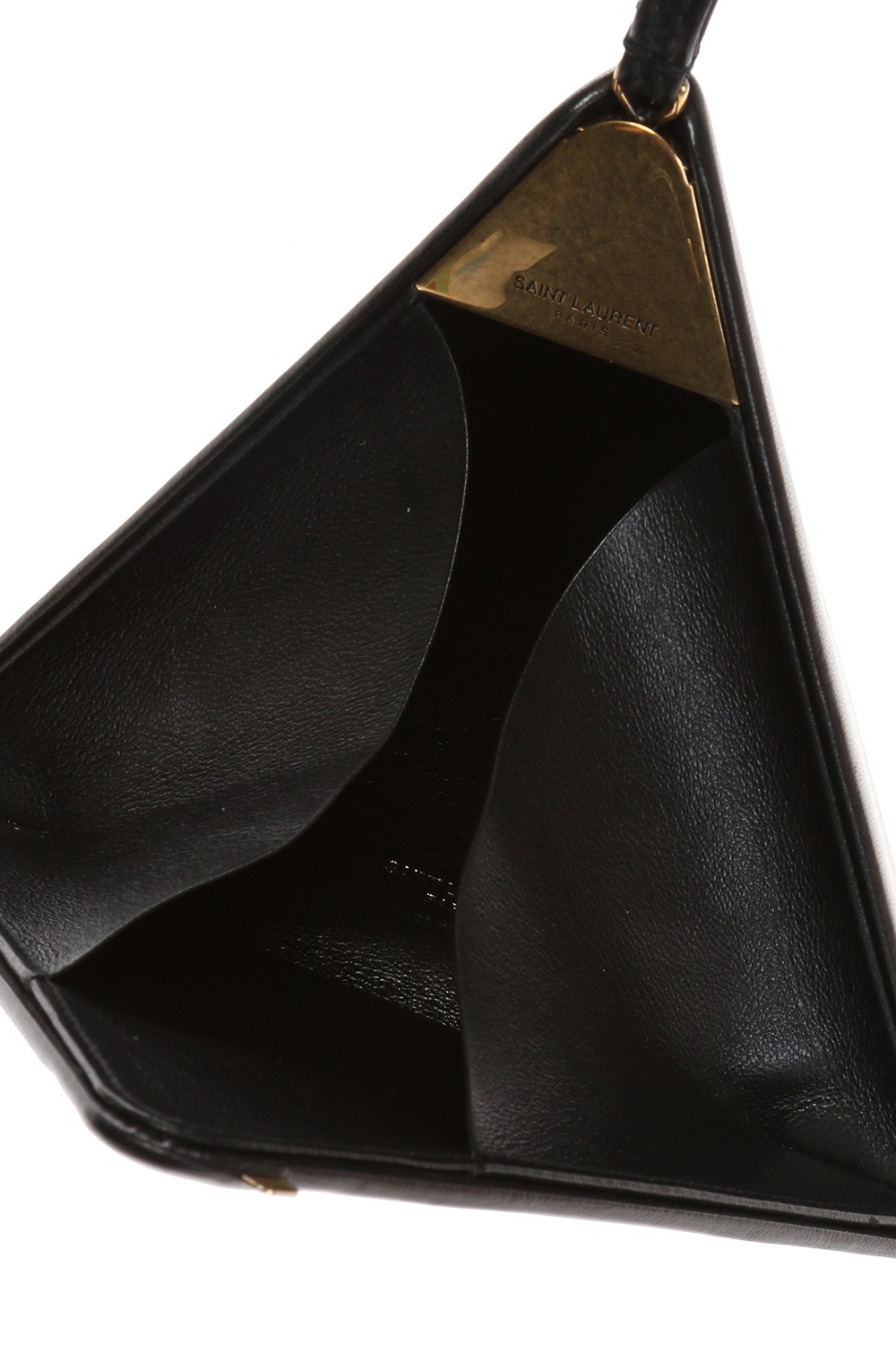 Saint Laurent's Golden Pyramid Leather Clutch Bag