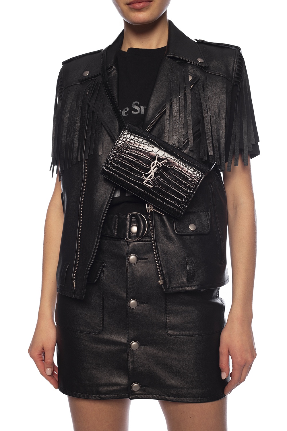 Saint Laurent Leather belt bag, Women's Bags