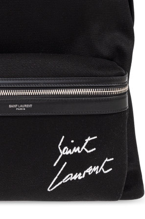 Saint Laurent Backpack with embroidered logo