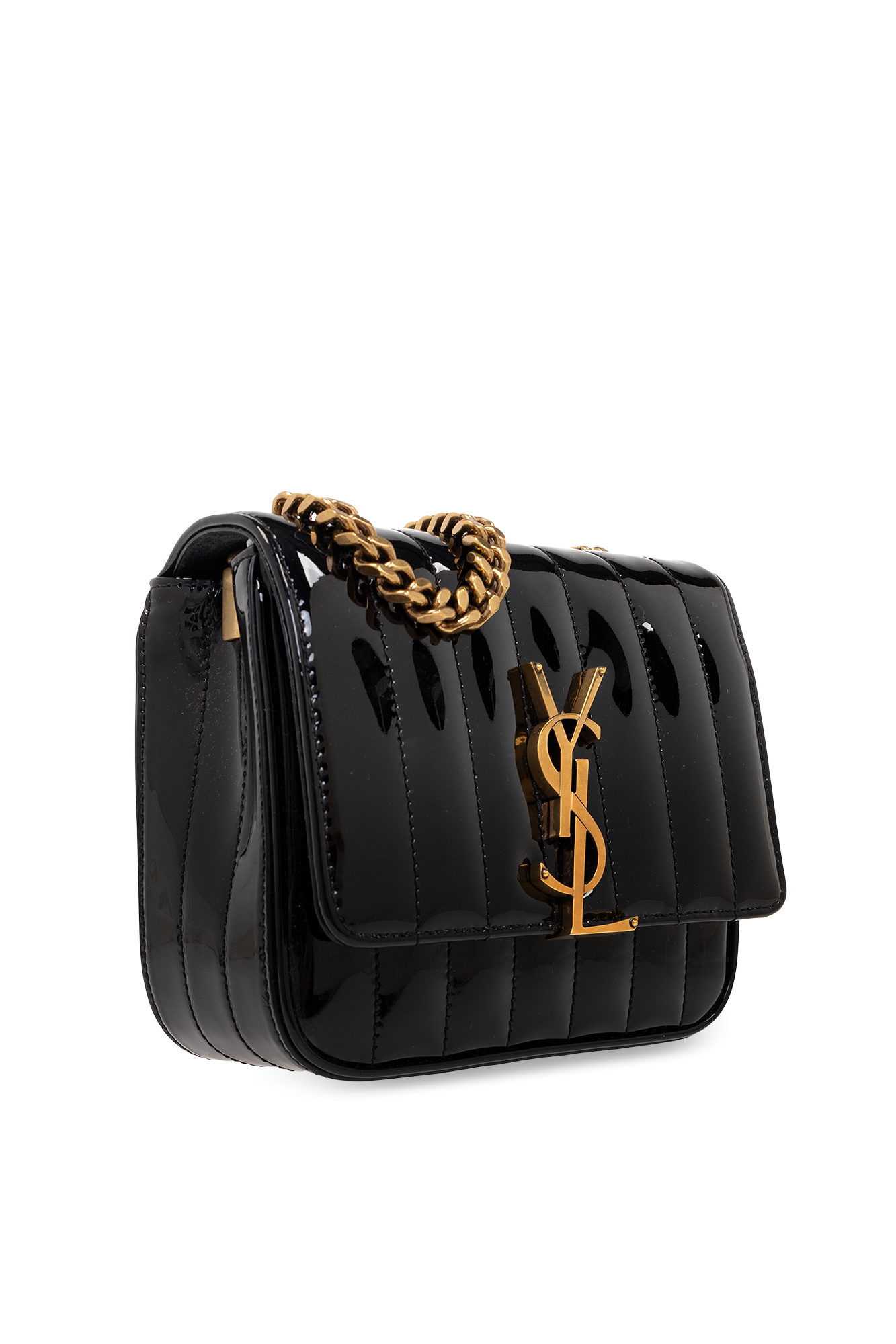 Saint Laurent ‘Vicky Small’ glossy shoulder bag